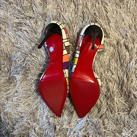 Christian Louboutin Colorful Geometric Heels - Picture 2 of 3